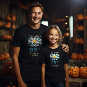 T-shirt Équipe de camping jumelage voyage en famille en dé