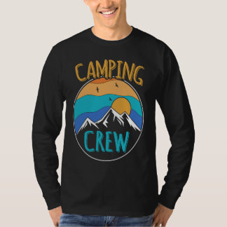 T-shirt Équipe de camping Voyage en camp Correspondance Gr
