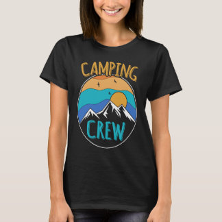 T-shirt Équipe de camping Voyage en camp de correspondance