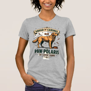T-shirt Équipe de Canidés Graphique Vintage Pun Chien avec