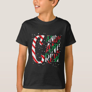 T-shirt Équipe de Canne en Bonbons Noël Équipe de Canne en