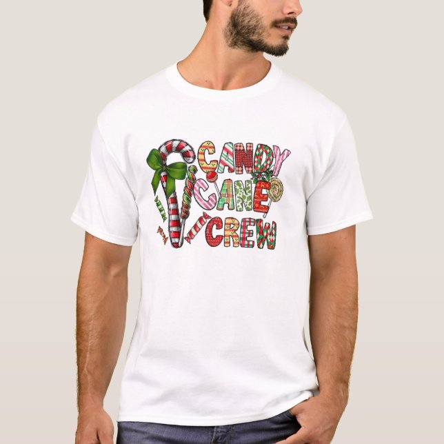 T-shirt Équipe de canne Noël Buffalo (Devant)