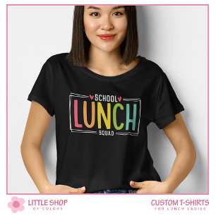 T-shirt Équipe de cantine scolaire Personnalisable Dame de