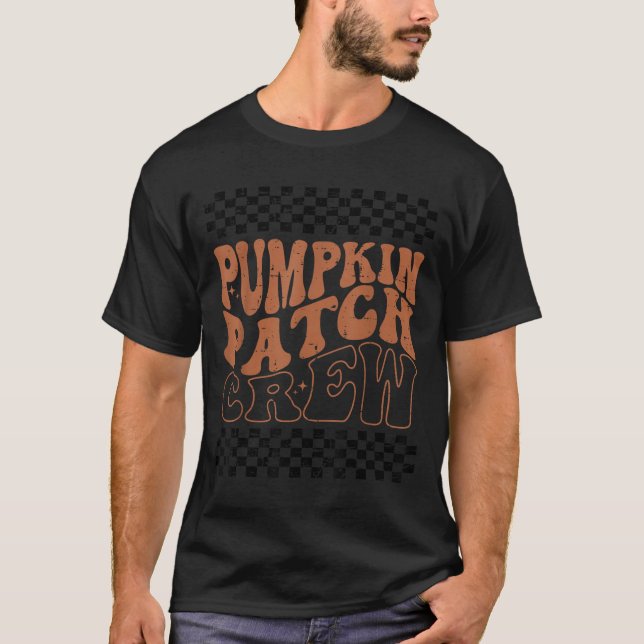T-shirt Équipe de champ de citrouilles Halloween Citrouill (Devant)