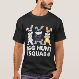 T-shirt Équipe de chasse aux œufs pour enfants garçons hom