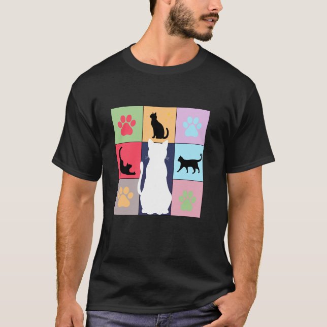 T-shirt Équipe de chaton à patte drôle parent de chaton ch (Devant)