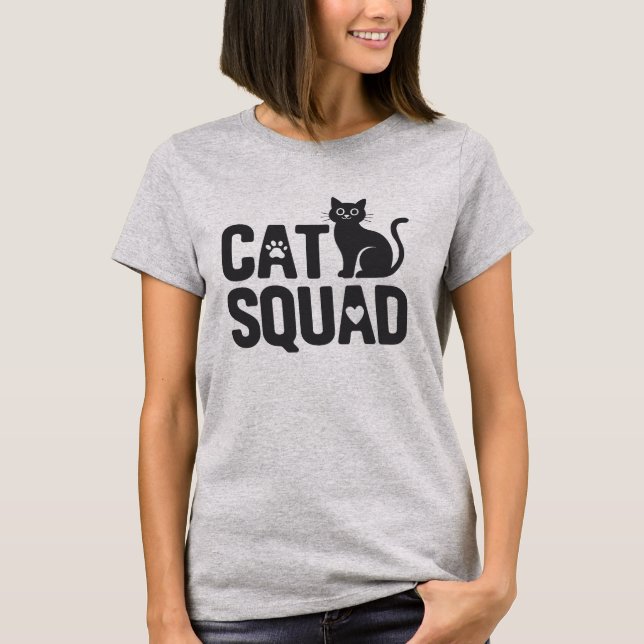 T-shirt Équipe de chats (Devant)