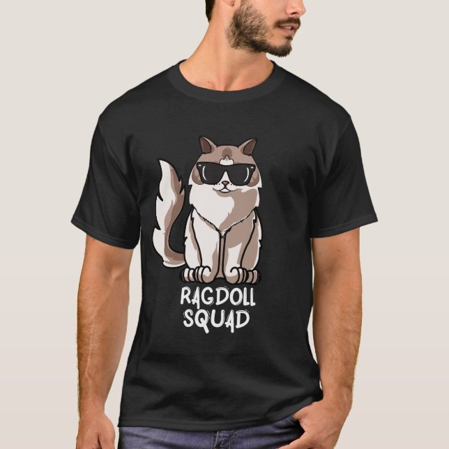 T-shirt Équipe de chats de Ragdoll (Devant)