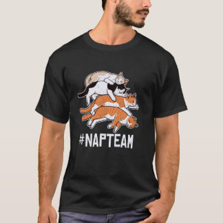 T-shirt Équipe de chats fous drôles paresseux animaux qui