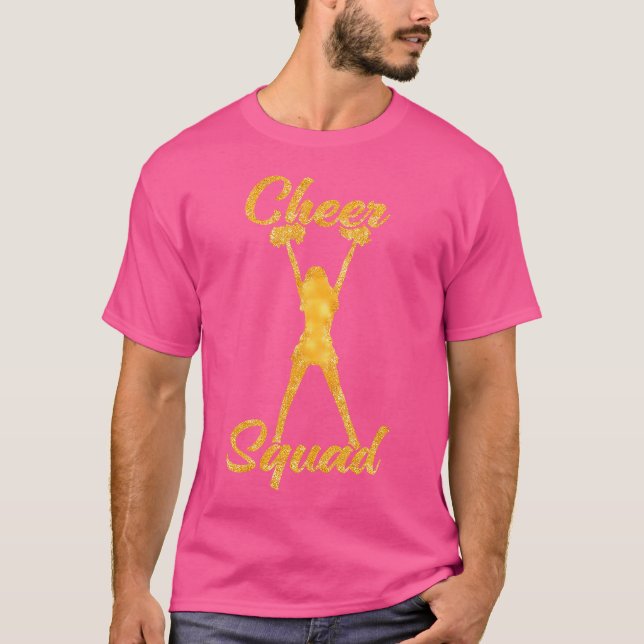 T-shirt Équipe de Cheer Fille Mignonne de Cheerleading (Devant)
