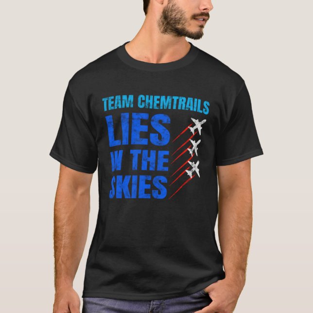 T-shirt Équipe de Chemtrails Aluhut Théorie du Complot Pil (Devant)