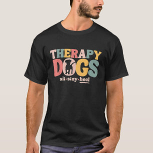 T-shirt Équipe de chien de thérapie Chiens de thérapie ass