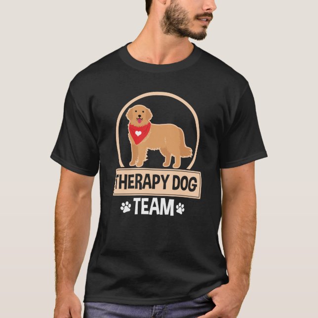 T-shirt Équipe de chien thérapeutique (Devant)