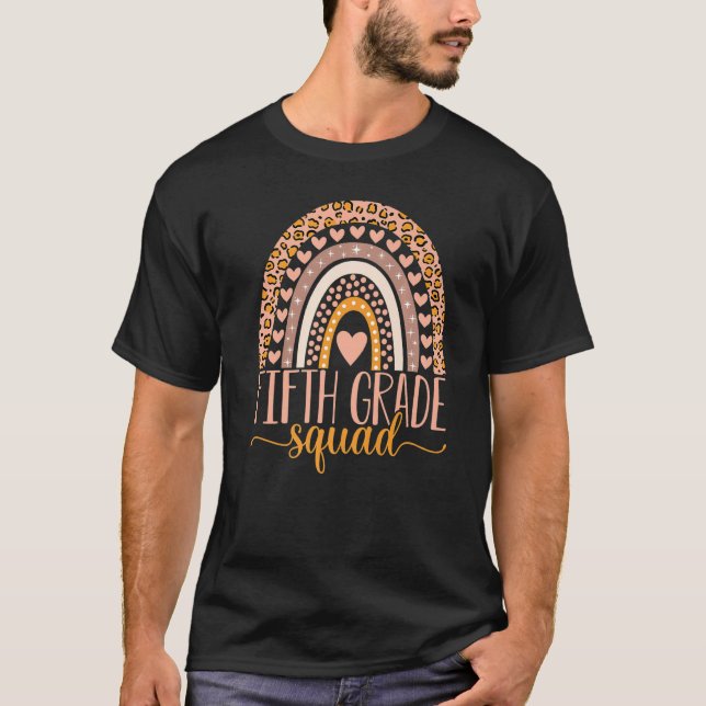 T-shirt Équipe de cinquième année Professeur de 5e année R (Devant)