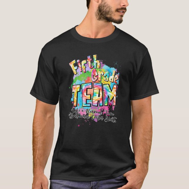 T-shirt Équipe De Cinquième Classe Comme Une Équipe Normal (Devant)