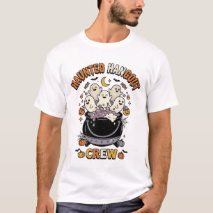 T-shirt Équipe de citrouille fantôme Halloween