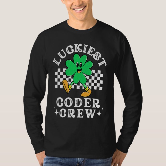 T-shirt Équipe de codeurs la plus chanceuse Comp Sci Infor (Devant)