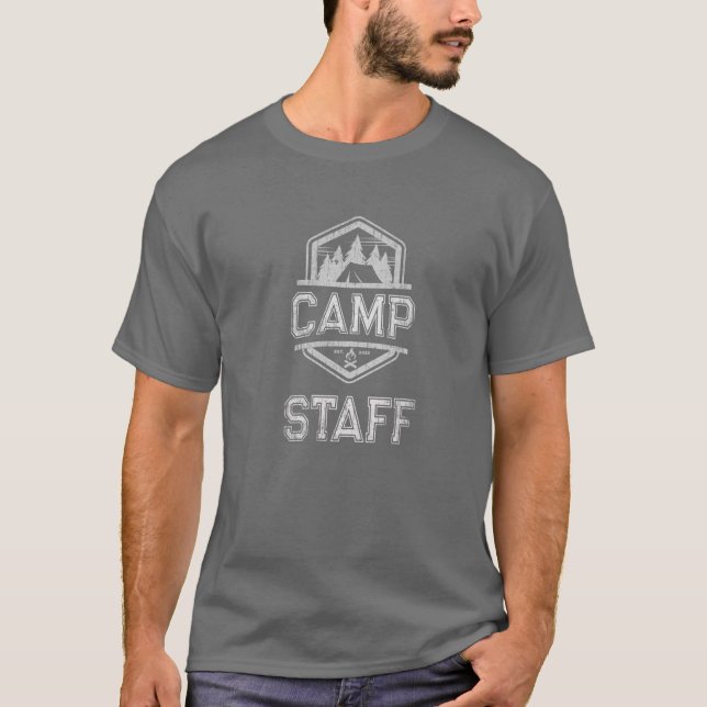 T-shirt Équipe de conseillers en équipe du terrain de camp (Devant)