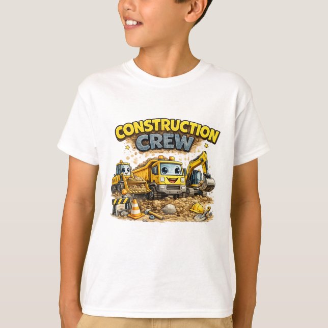T-shirt Équipe de construction (Devant)
