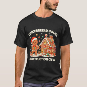 T-shirt Équipe de construction de maison en pain d'épice E