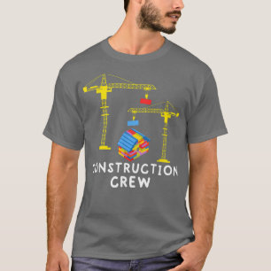 T-shirt Équipe de construction Maçon Blocs de construction