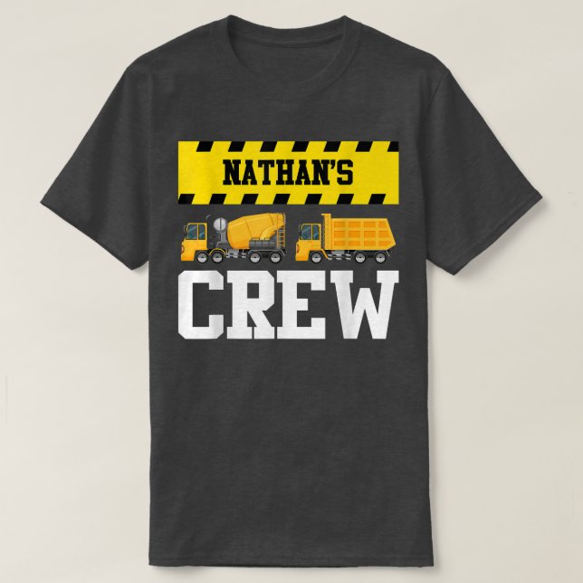 T-shirt Équipe de construction Nathan Camion à benne perso (Design devant)