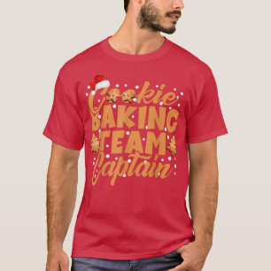 T-shirt Équipe de Cookie Baking Capitaine Gingerbread Chri