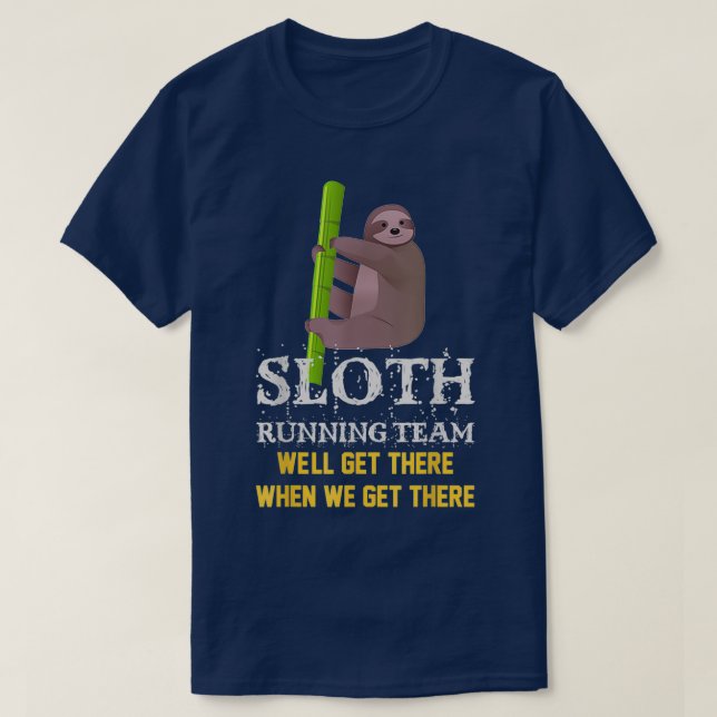 T-shirt Équipe de cool Sloth (Design devant)