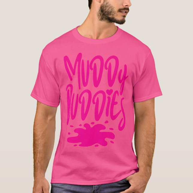 T-shirt Équipe de course dans la boue Amis de la boue (Devant)