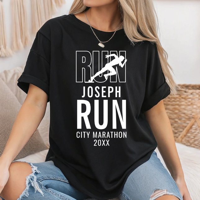 T-shirt Équipe de course de l'équipier de soutien de marat (Créateur téléchargé)