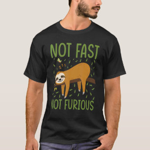 T-shirt Équipe de course de paresseux drôle Pas rapide Pas