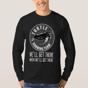 T-shirt Équipe de course de tortue drôle de course maratho