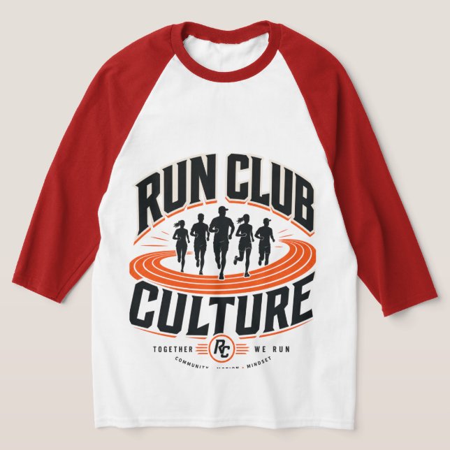 T-shirt Équipe de course du Run Club sur piste (Poser)
