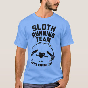 T-shirt équipe de course paresseuse blanche