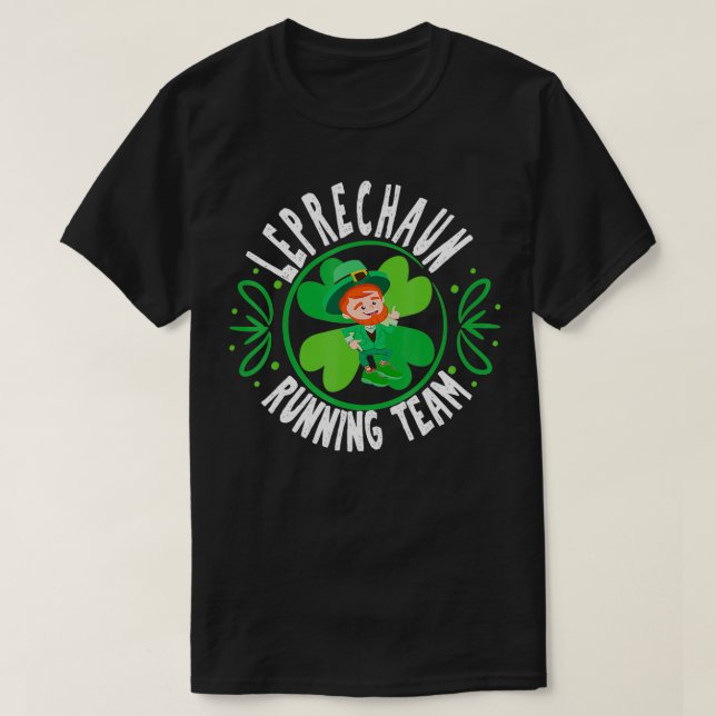 T-shirt Équipe de course St Patricks Day Semi-marathon amu (Design devant)