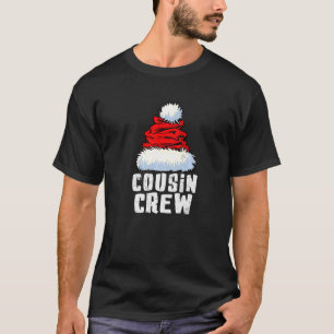T-shirt Équipe de cousin de Noël Chapeau de Père Noël Pyj