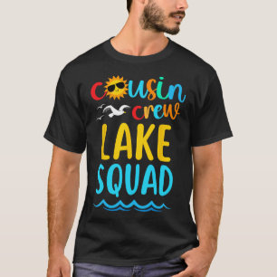 T-shirt Équipe de Cousin Lake 2025 Famille de vacances d'é