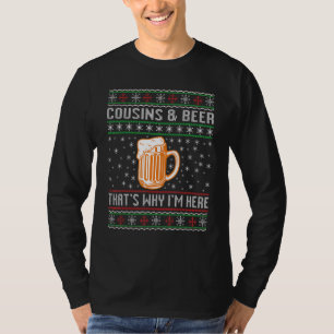 T-shirt Équipe de cousins buveurs Réunion de famille Noël