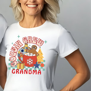 T-shirt Équipe de cousins grand-mère Noël cousins assortis