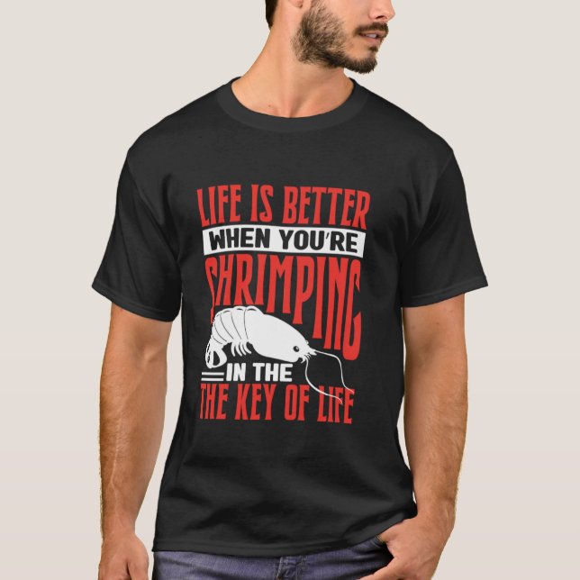 T-shirt Équipe de crevettes tout simplement la meilleure d (Devant)