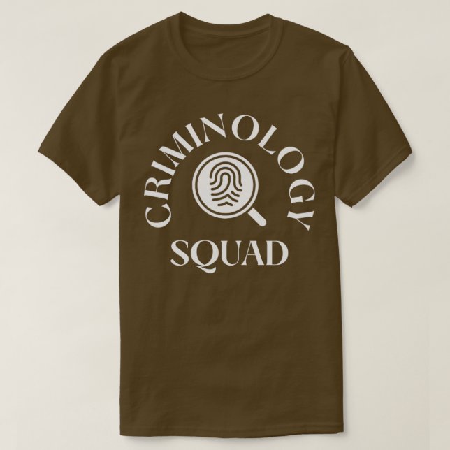 T-shirt Équipe de criminologie1 (Design devant)