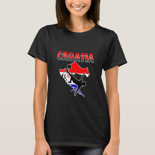 T-shirt Équipe de Croatie de football Croatie Football dra