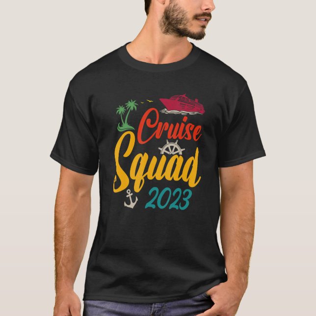 T-shirt Équipe de croisière 2023 Groupe de jumelage de fam (Devant)