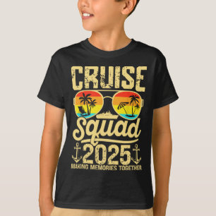 T-shirt Équipe de croisière 2025 Été Vacances Tenues assor