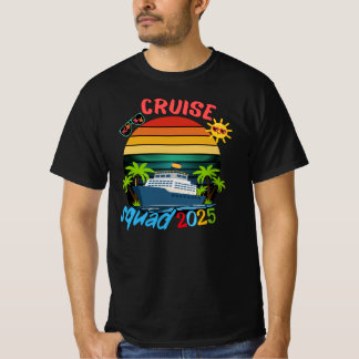 T-shirt Équipe de croisière 2025 Groupe familial assorti d
