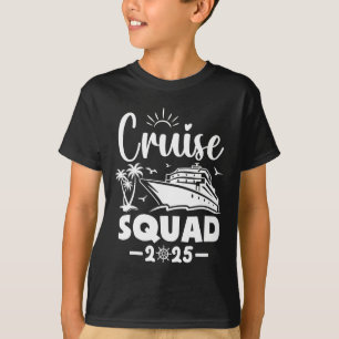 T-shirt Équipe de croisière 2025 Vacances Famille assortie