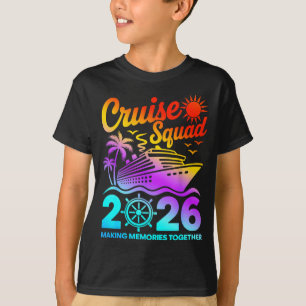 T-shirt Équipe de croisière 2026 vacances d'été famille as