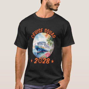 T-shirt Équipe de croisière 2028 Aventure de vacances en f