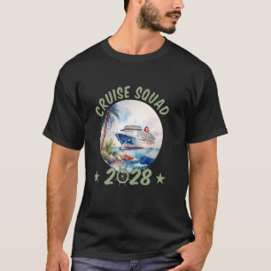 T-shirt Équipe de croisière 2028 Aventure en croisière fam