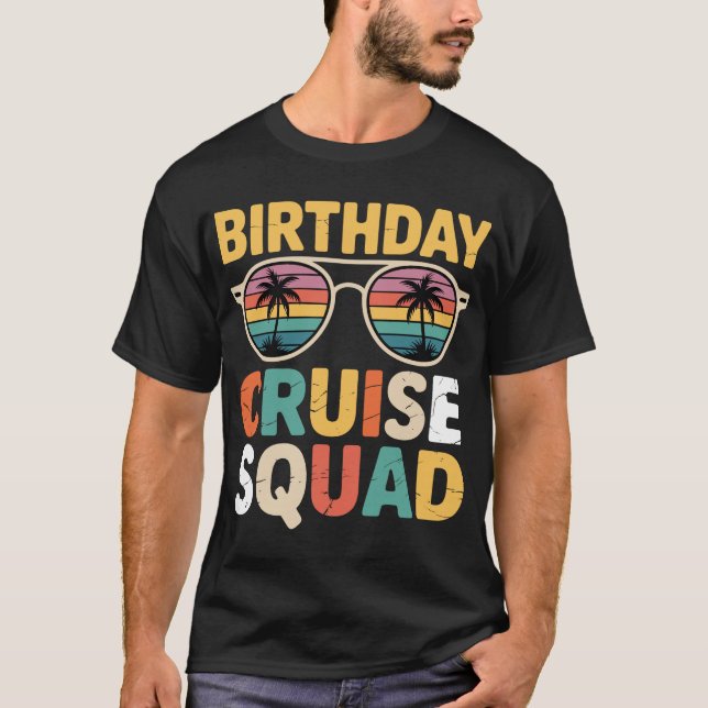 T-shirt Équipe de Croisière d'Anniversaire (Devant)